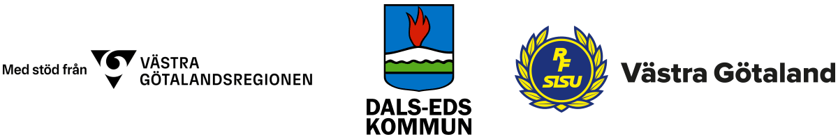 Logotyper Västra Götalandsregionen - Dals-Eds kommun - RF Sisu Västra Götaland