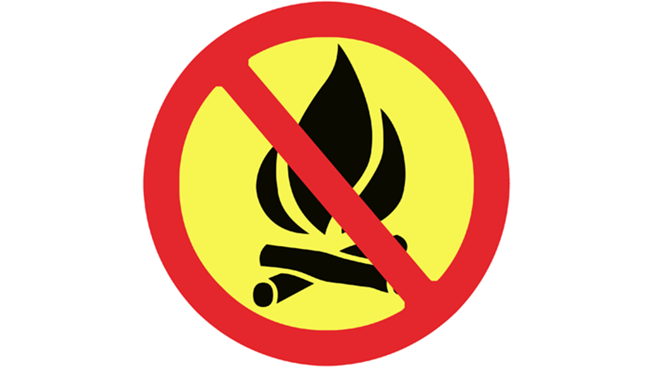 Eldning förbjuden