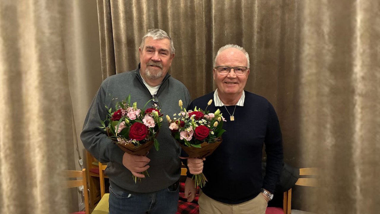 Per Erik (Pelle) Norlin och Larsinge Fahlén